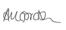 Andrea Gordons signature